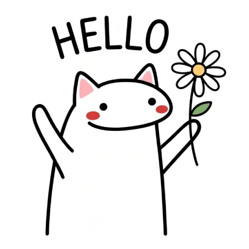 florak stickers, cute, funny, stickers, WhatsApp stickers, sticker pack, cat (10)